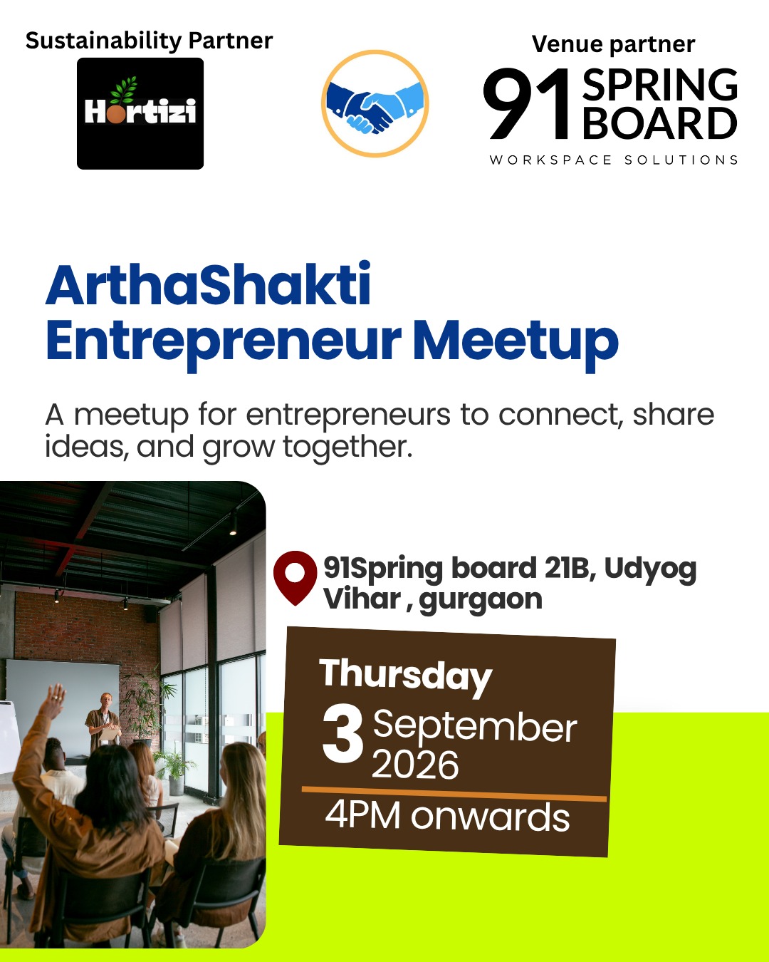 ArthaShakti Entrepreneur Meetup | Startup Events