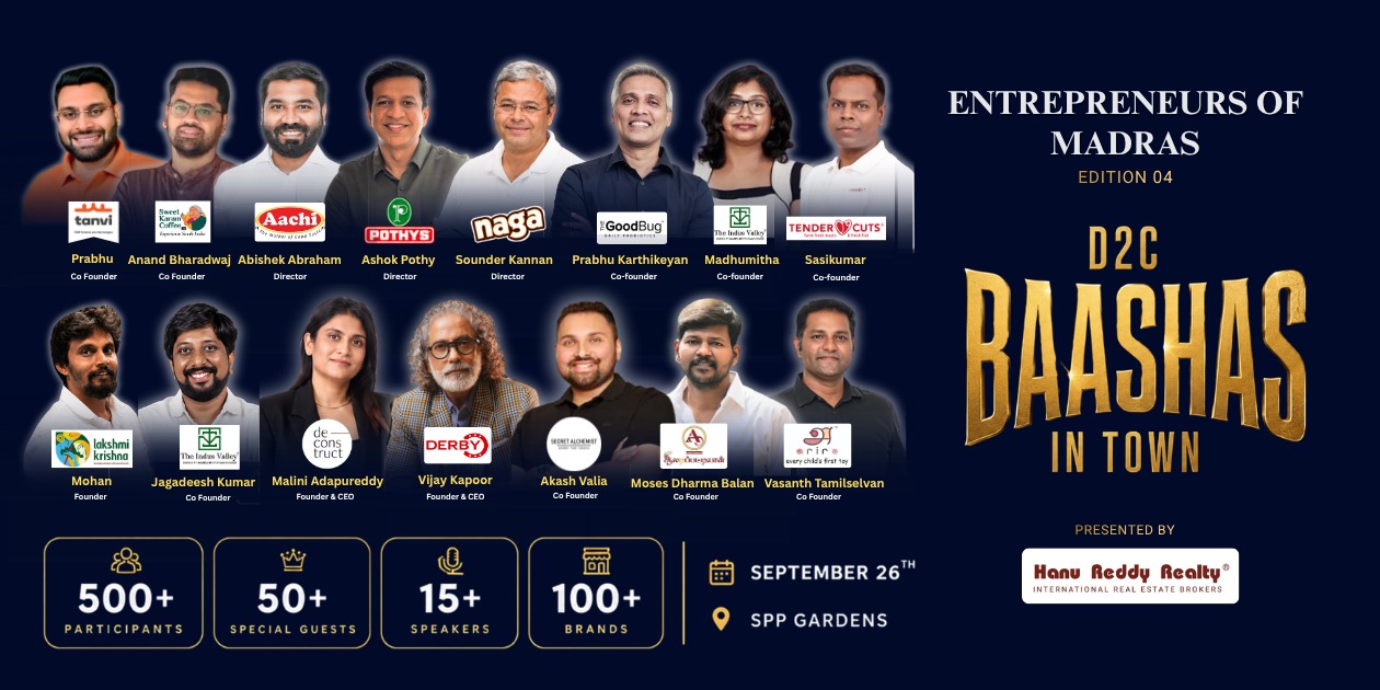 D2C Baashas in Town | Chennai | 26th September | Startup Events